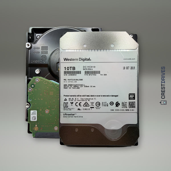 WD Ultrastar DC HC510 (HGST He10) 10TB SATA Enterprise HDD — Grade A Refurbished